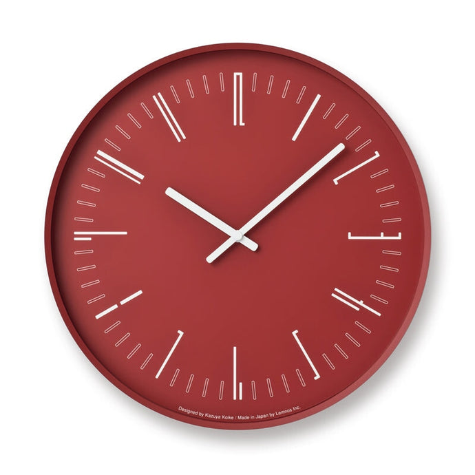 Draw Clock Clocks Lemnos Red Flat 