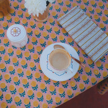 Load image into Gallery viewer, Kesya - Hand Block-printed Cotton Table Cloth Tablecloths Soil to Studio 
