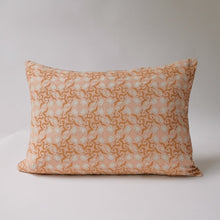 Load image into Gallery viewer, Khushi - Hand Block-printed Linen Pillowcase (Pastel Pink) Soil to Studio 
