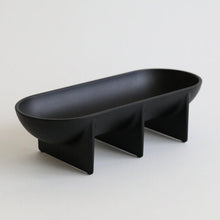 Load image into Gallery viewer, Long Standing Bowl TRAYS &amp; CATCHALLS Fort Standard Objects Matte Black 
