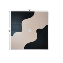 Load image into Gallery viewer, Black and Cream Shapes Mat Puzzle Mat Mylle 
