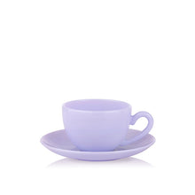 Load image into Gallery viewer, Milk Cup and Saucer COFFEE &amp; TEA Lucie Kaas Lavender 
