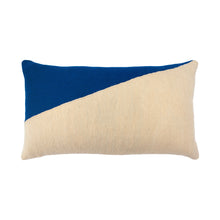 Load image into Gallery viewer, MARIANNE TRIANGLE PILLOW - BLUE Pillow Leah Singh 

