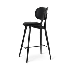 Load image into Gallery viewer, High Stool with Back Rest BAR &amp; COUNTER STOOLS Mater Black Stained Beech 
