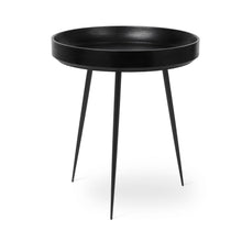 Load image into Gallery viewer, Bowl Table SIDE TABLES Mater 20.4&quot;h x 18.1&quot;diam. Black stained 
