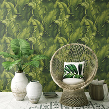Load image into Gallery viewer, Tropical Banana Leaves WALLPAPER NextWall 
