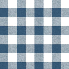 Load image into Gallery viewer, Picnic Plaid WALLPAPER NextWall Navy &amp; White 
