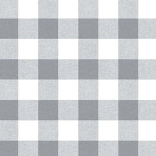 Load image into Gallery viewer, Picnic Plaid WALLPAPER NextWall Gray &amp; White 

