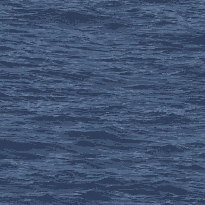 Serene Sea WALLPAPER NextWall Denim Blue 