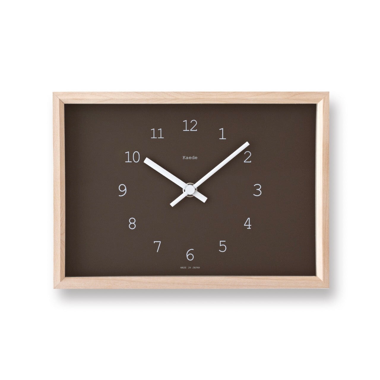 Kaede Clock Clocks Lemnos Brown 