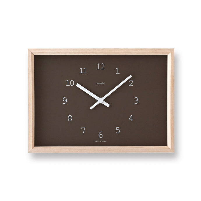 Kaede Clock Clocks Lemnos Brown 