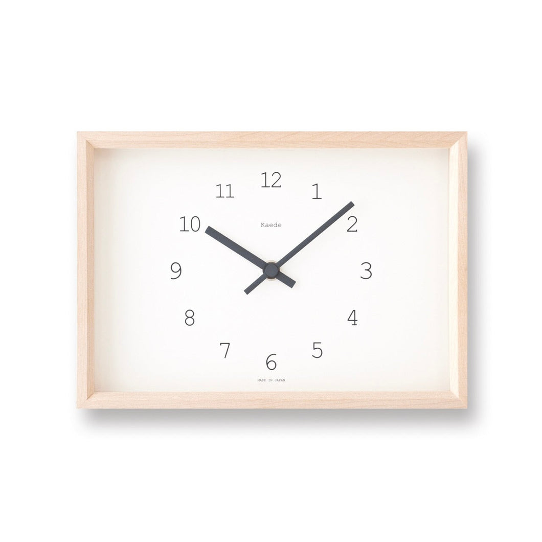 Kaede Clock Clocks Lemnos White 