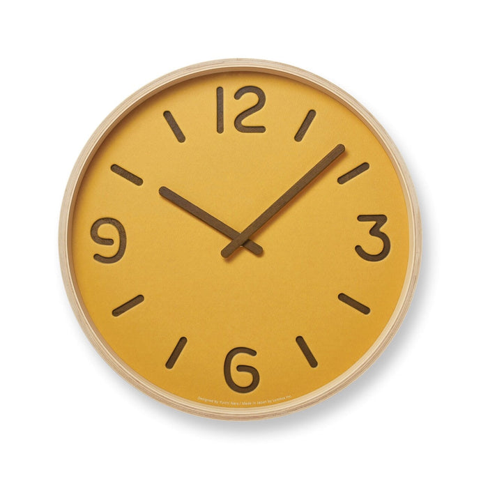 Thomson Paper Clock Clocks Lemnos Yellow 
