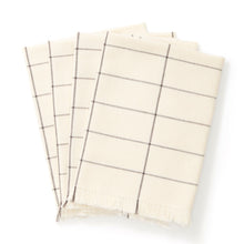 Load image into Gallery viewer, Grid Napkin - Set of 4 NAPKINS MINNA Cream 
