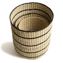 Load image into Gallery viewer, Nesting Baskets Black Basket Intiearth 
