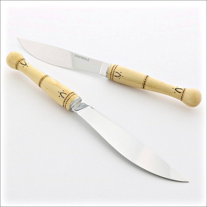Nontron Cheese Knife Boxwood Handle Cutlery Never Under LLC 