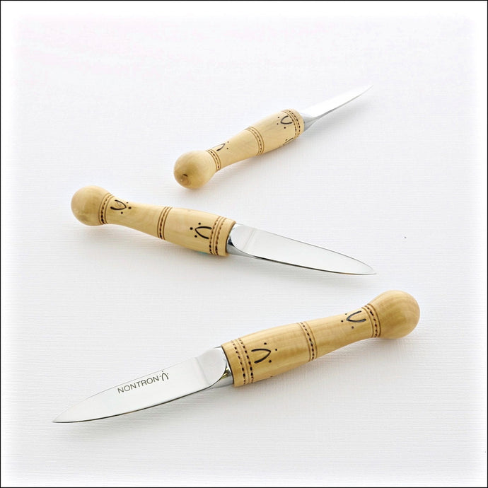 Nontron Oyster knife Boxwood Handle Cutlery Never Under LLC 