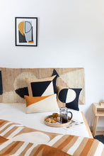 Load image into Gallery viewer, MARIANNE SQUARE PILLOW - BLACK Pillow Leah Singh 
