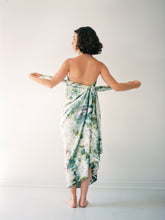 Load image into Gallery viewer, Raw Silk Beach Throw in Garden Party sarong Upstate 
