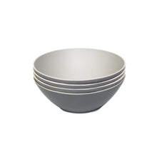 Load image into Gallery viewer, 4-Piece Blate Salad Bowl Set (8-inch) Bowls Bamboozle Pebble 
