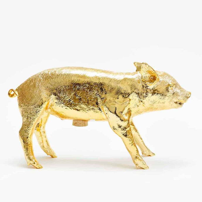 BANK IN THE FORM OF A PIG (Gold) reality products Harry Allen Design 