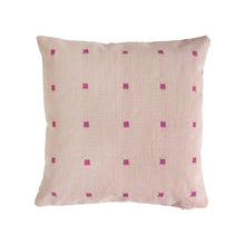 Load image into Gallery viewer, GRID PILLOW - REVERSIBLE - PINK Pillow Leah Singh 

