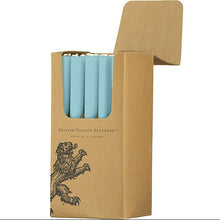 Load image into Gallery viewer, Powder Blue Eco Dinner Candles, 25 per pack Candles &amp; Matches British Colour Standard 

