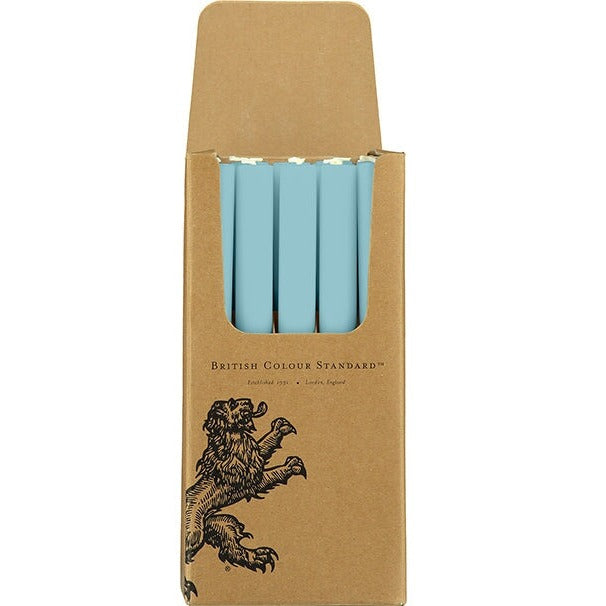 Powder Blue Eco Dinner Candles, 25 per pack Candles & Matches British Colour Standard 