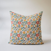 Load image into Gallery viewer, Priya - Hand Block-printed Linen Pillow Cover Throw Pillows Soil to Studio 22x22 
