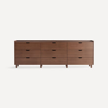 Load image into Gallery viewer, Prospect 9-Drawer Low Dresser DRESSERS &amp; CHESTS Burrow Walnut 
