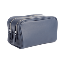 Load image into Gallery viewer, Double Zip Toiletry Bag Royce New York Blue 
