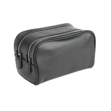 Load image into Gallery viewer, Double Zip Toiletry Bag Royce New York Black
