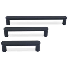Load image into Gallery viewer, Ribbed Cabinet Pull HARDWARE &amp; TOOLS Hapny Home Matte Black (MB) 5&quot; 
