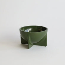 Load image into Gallery viewer, Small Round Standing Bowl TRAYS &amp; CATCHALLS Fort Standard Objects Gloss Moss 
