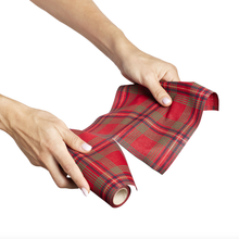 Load image into Gallery viewer, Red Tartan 2022 Cotton Cocktail Napkins 50 Units NAPKINS My Drap 
