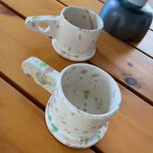 Load image into Gallery viewer, Pastel Splatter Mug Coffee &amp; Tea Echo Park Pottery by Peter Shire 
