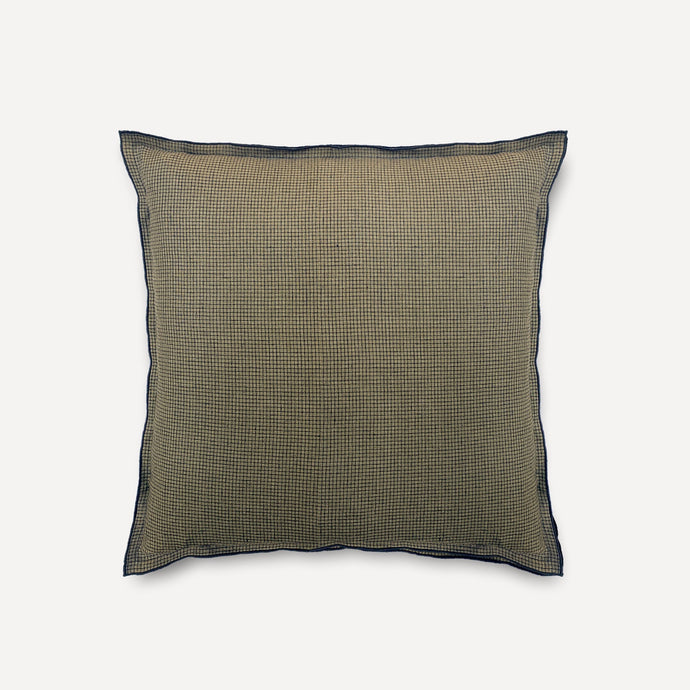 Olive Grid Throw Pillow County Line 