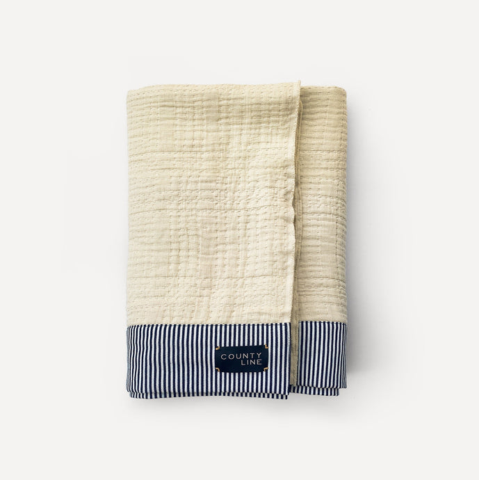 Waffle Throw - Denim County Line 
