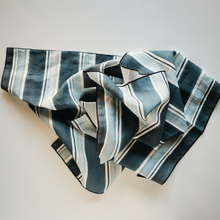 Load image into Gallery viewer, Blue/Grey Stripe Tea Towels Tea Towels Goldie Home 
