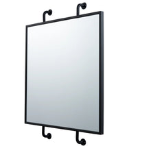 Load image into Gallery viewer, Tycho 32x26 Pipe Mounted Wall Mirror - Black WALL MIRRORS Varaluz 
