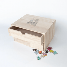 Load image into Gallery viewer, Collector&#39;s Wood Box Puzzle Set Games Hebru Brantley 
