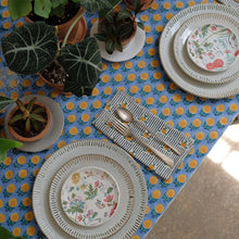 Load image into Gallery viewer, Shama - Hand Block-printed Cotton Table Cloth Tablecloths Soil to Studio 
