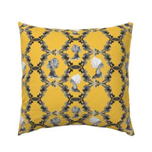 Load image into Gallery viewer, Sisters Euro Sham SHEETS, DUVET COVERS, &amp; PILLOWCASES AphroChic Gold 
