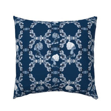 Load image into Gallery viewer, Sisters Euro Sham SHEETS, DUVET COVERS, &amp; PILLOWCASES AphroChic Indigo 
