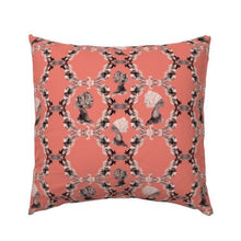 Load image into Gallery viewer, Sisters Euro Sham SHEETS, DUVET COVERS, &amp; PILLOWCASES AphroChic Persimmon 
