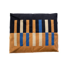 Load image into Gallery viewer, STRIPE DOG BED - BLUE Dog Bed Leah Singh 
