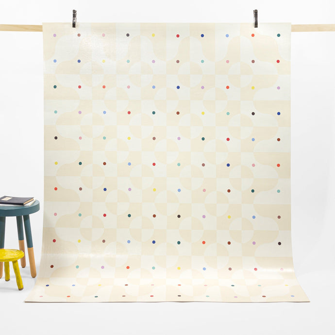 Spinner Floor Cloth AREA RUGS Studio Teppi Light 8x10 