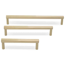 Load image into Gallery viewer, Sunburst Cabinet Pull HARDWARE &amp; TOOLS Hapny Home Satin Brass (SB) 4&quot; 

