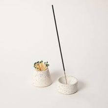 Load image into Gallery viewer, Incense &amp; Matchstick Holder Set Candles &amp; Home Fragrances Pretti.Cool White Terrazzo 
