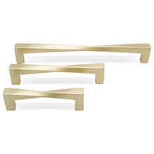 Load image into Gallery viewer, Twist Cabinet Pull HARDWARE &amp; TOOLS Hapny Home Satin Brass (SB) 8&quot; 
